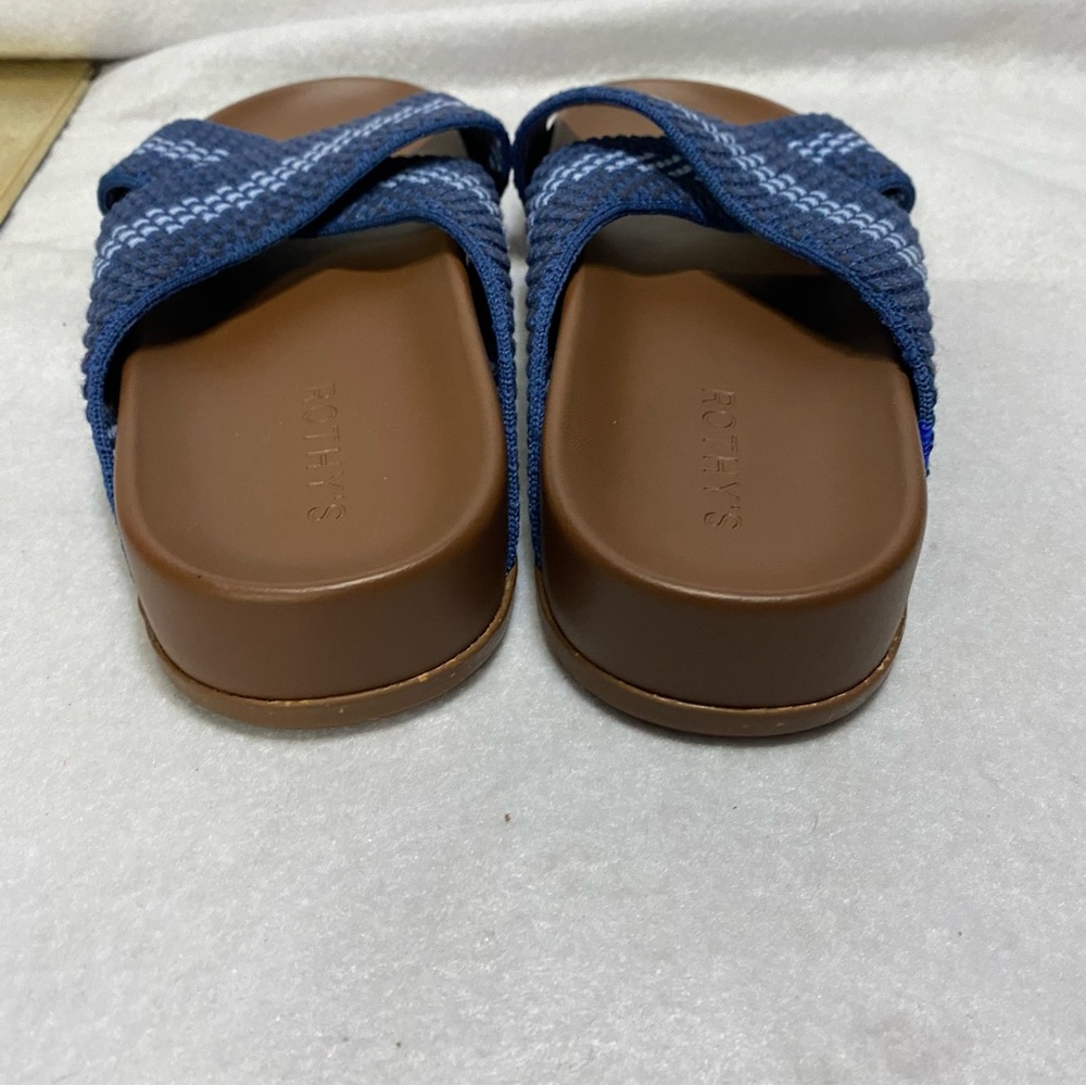 NEW Rothy's Weekend Slides blue 7 - Picture 6 of 6